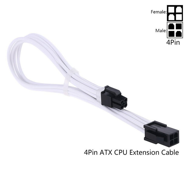 Logo Female to Male 18AWG Sleeved PSU Extension Power Cord/Cable Kits 1X ATX 24P CPU 8P PCI-E 8P and 6P Cable Length : 1000mm, Color : Dark Gray 